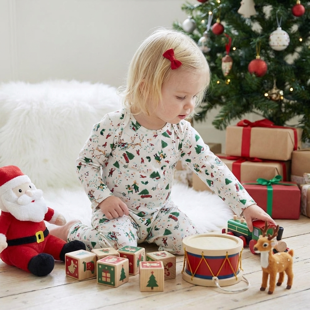 Christmas Print Jumpsuit