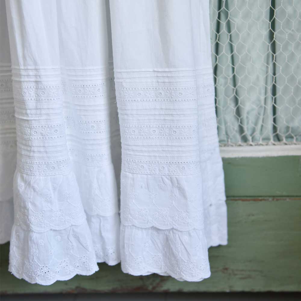 White Embroidered Christening Gown