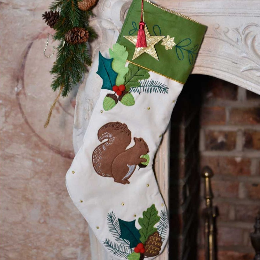 Squirrel Christmas Stocking