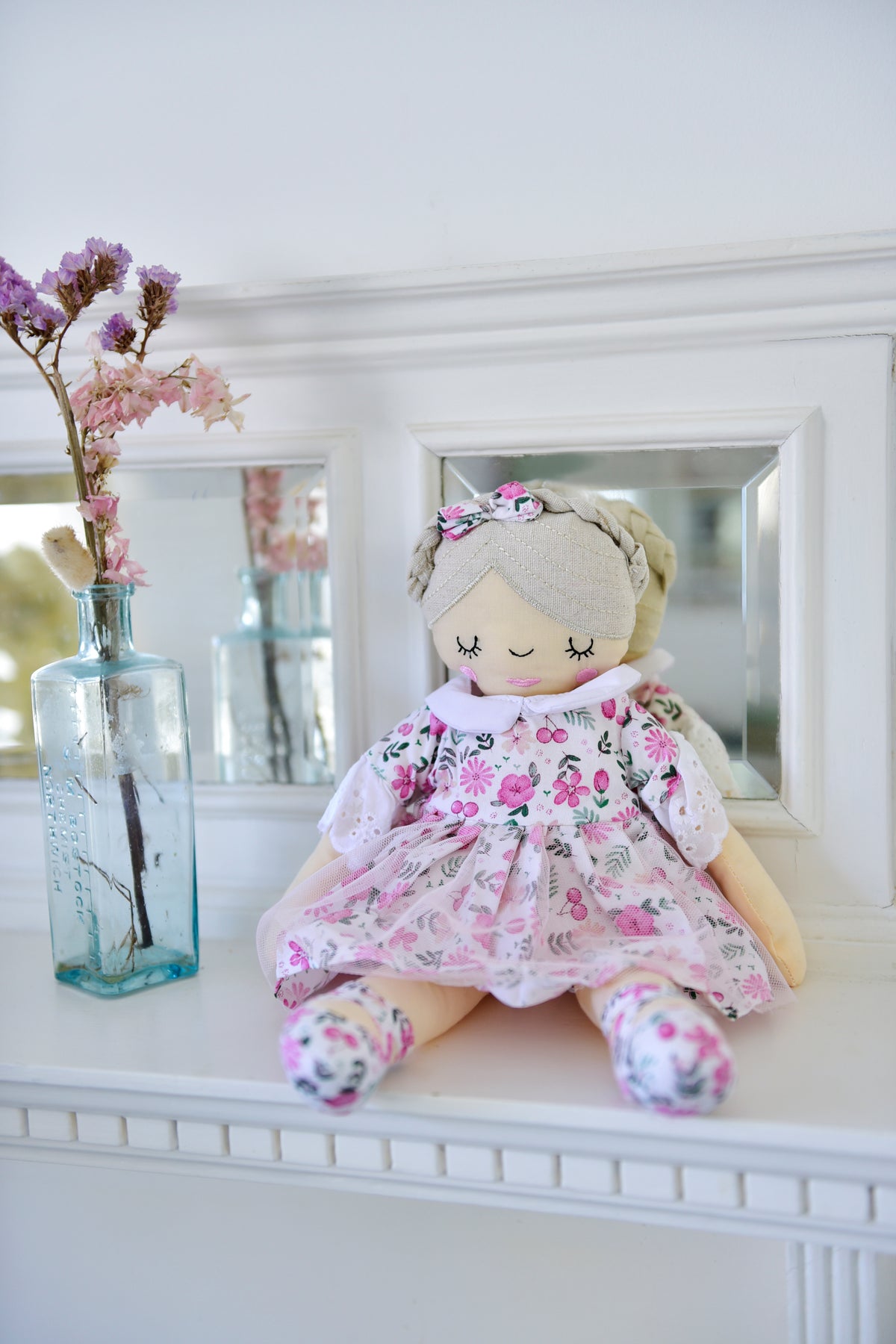 35cm Floral Ballerina Craft Doll