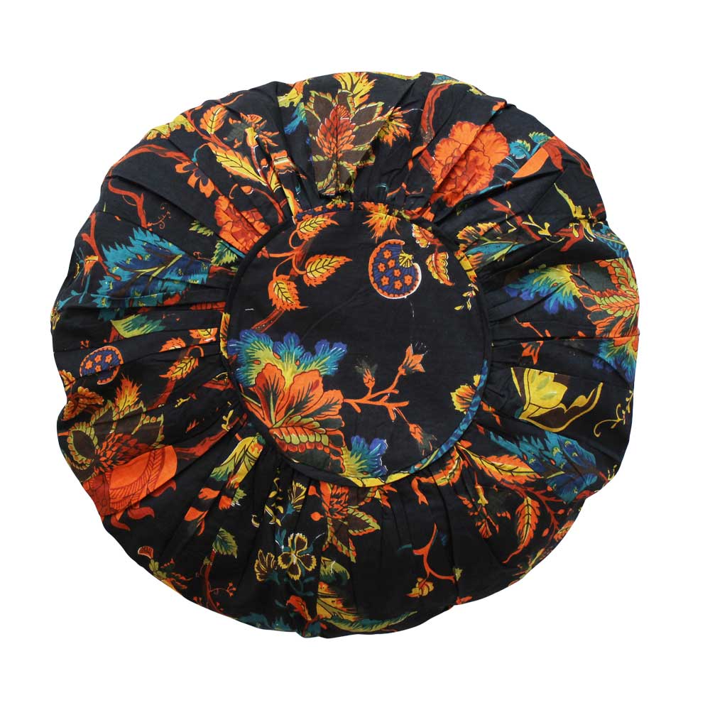 Round orange clearance cushion