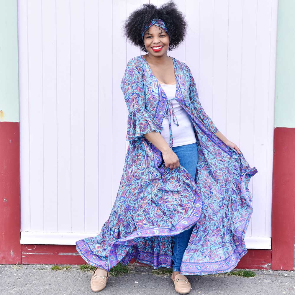 ‘Everleigh’ Open Front Kaftan