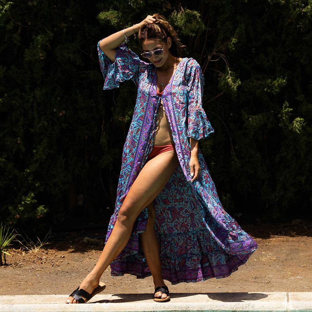 ‘Everleigh’ Open Front Kaftan