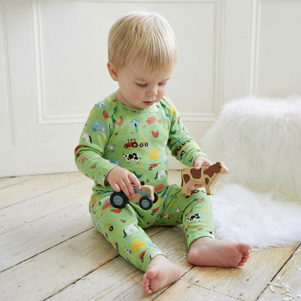 Farmyard Print Jumpsuit