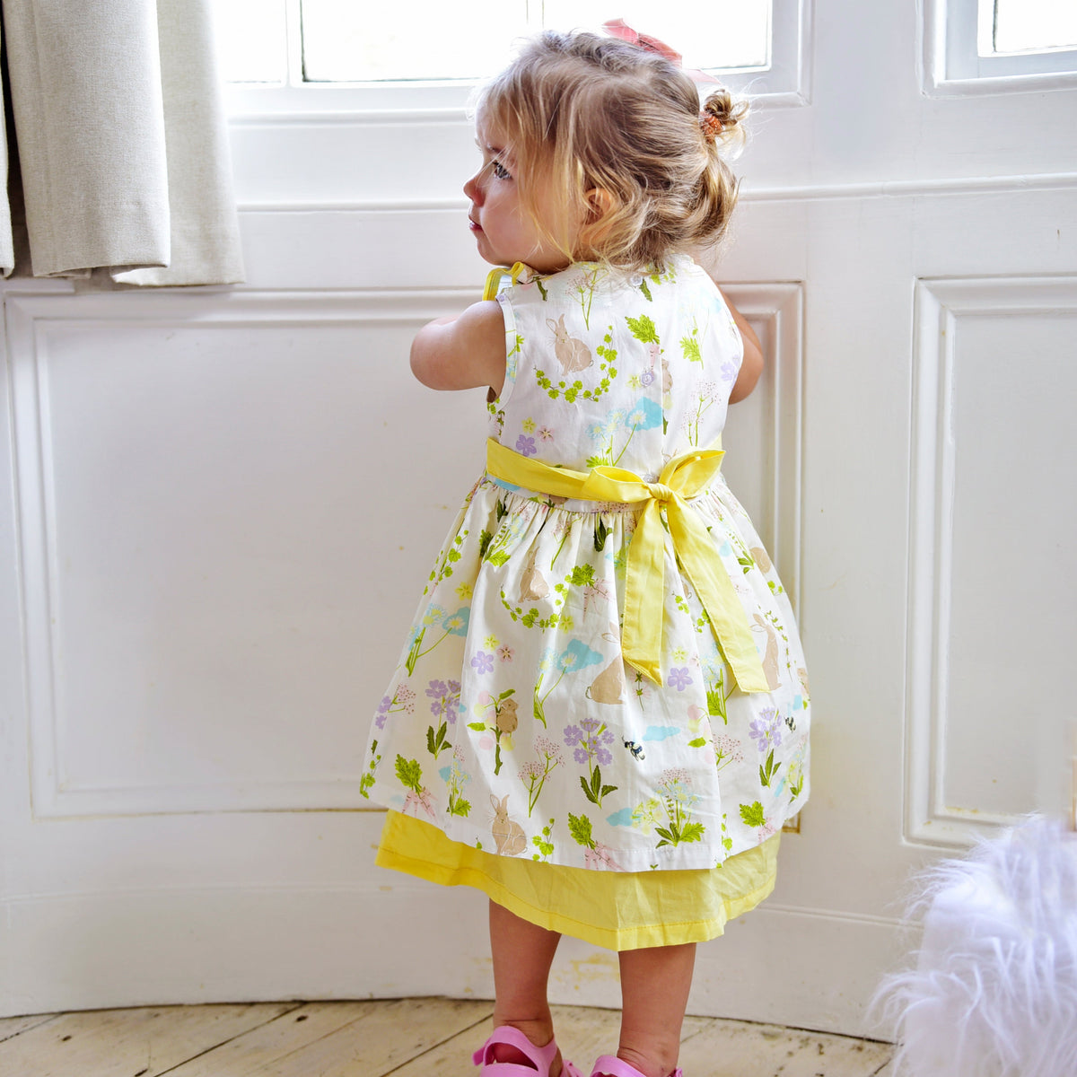 Meadow Print Pinafore Dress