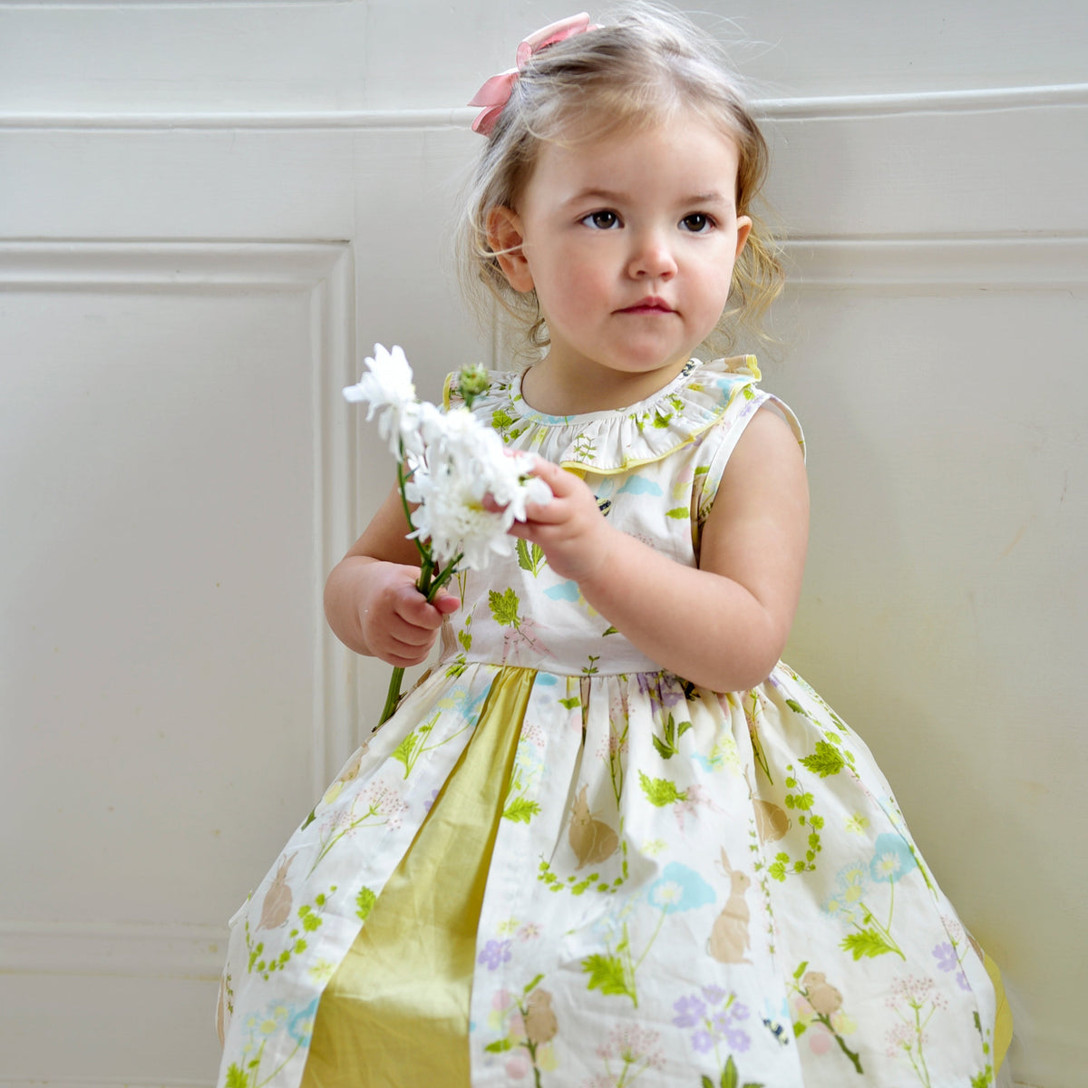 Meadow Print Pinafore Dress