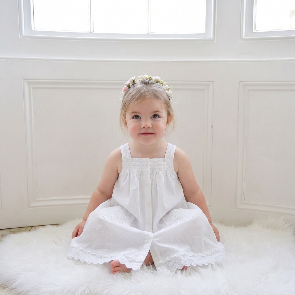 Weißes Button-Down-Kleid mit Taschen