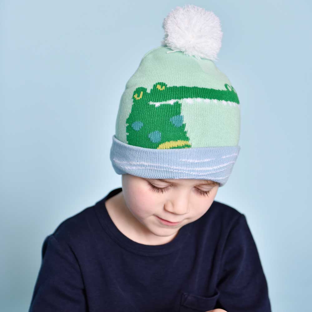 Child's Crocodile Knitted Hat