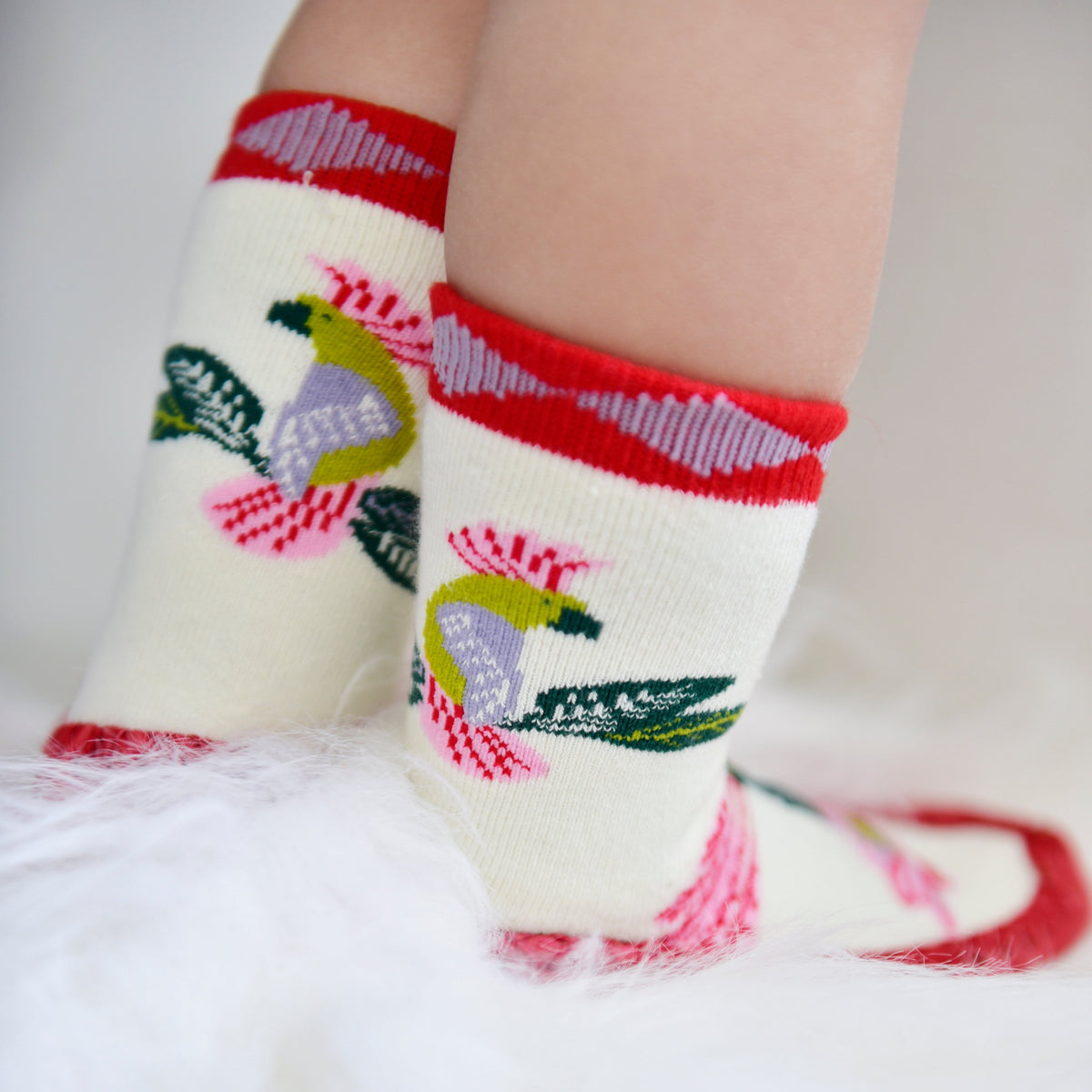 Sultan’s Garden Knitted Moccasin Slippers