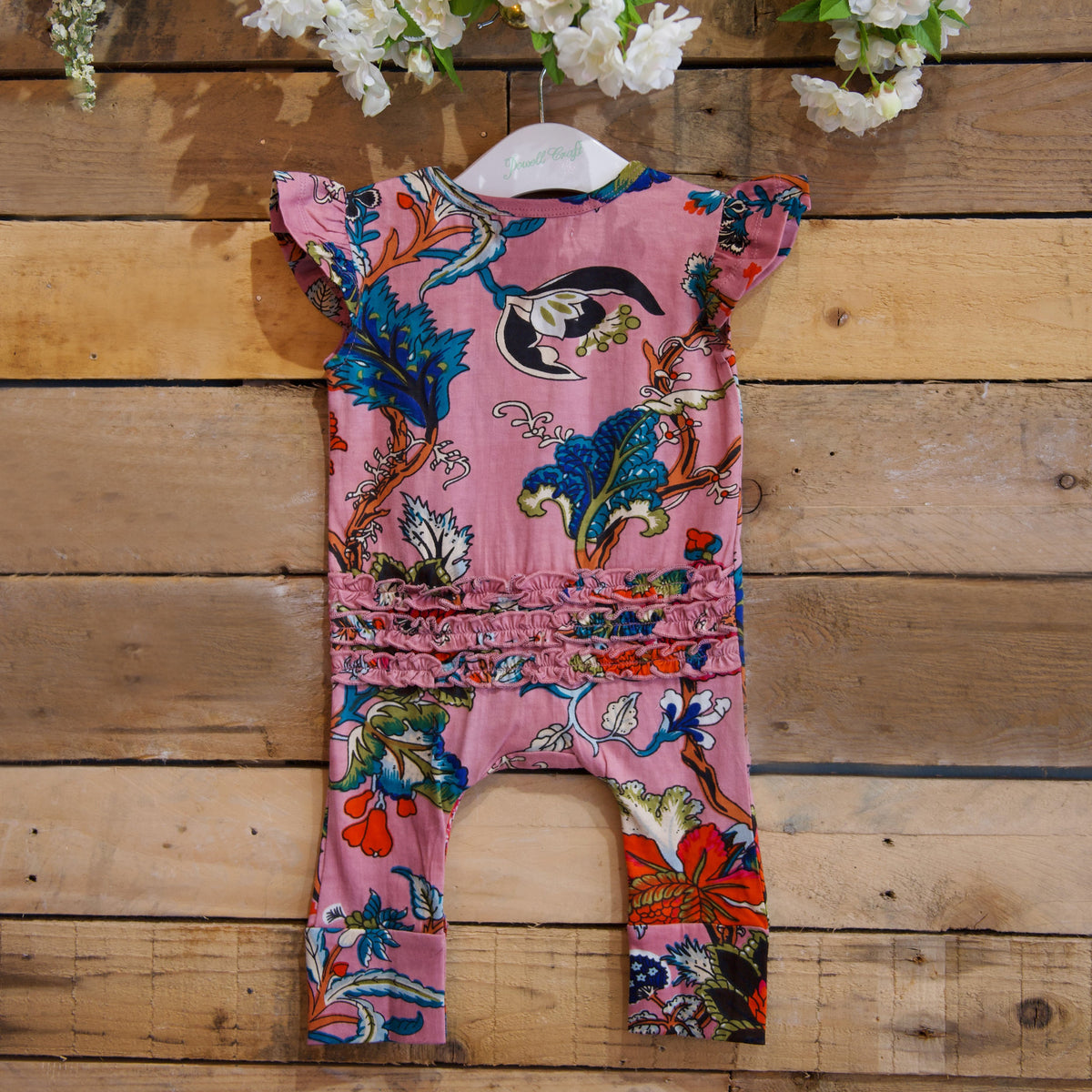 Dusky Pink Short Sleeve Jumpsuit