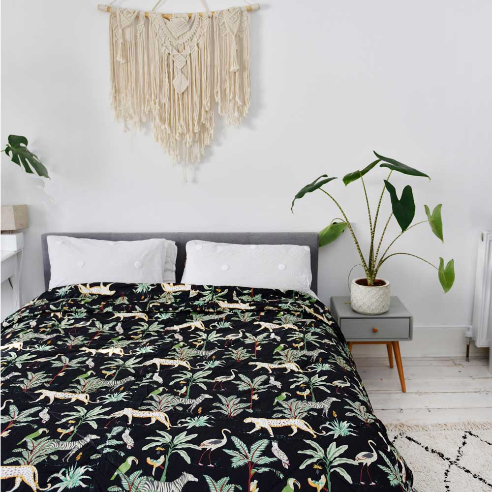 Safari At Night Print Quilt