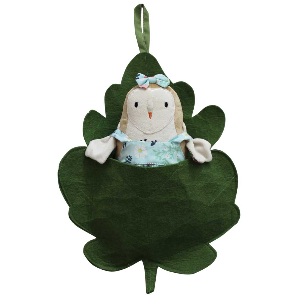 Mrs Owl With Floral Dress Soft Toy