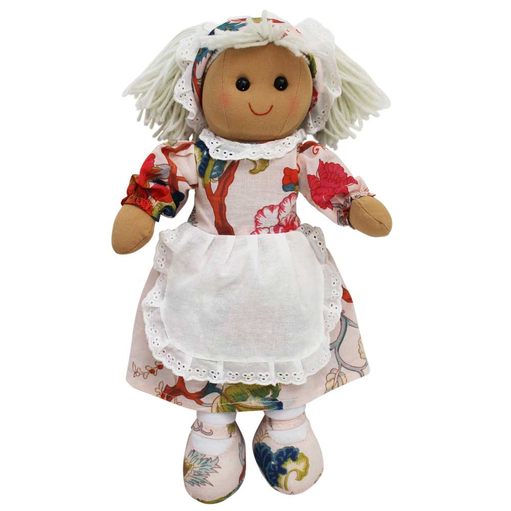 40cm Pink Exotic Flower Dress Rag Doll