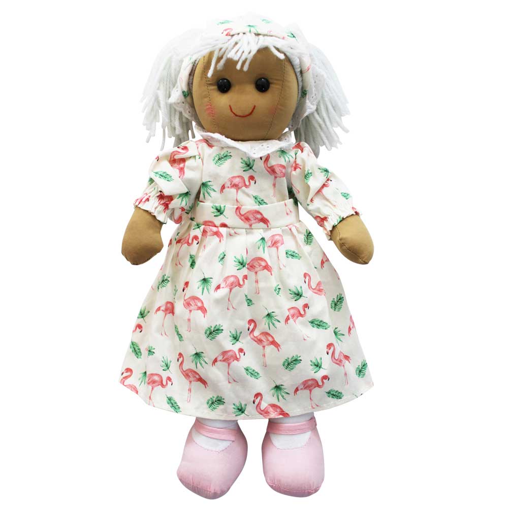 40cm Flamingo Dress Rag Doll