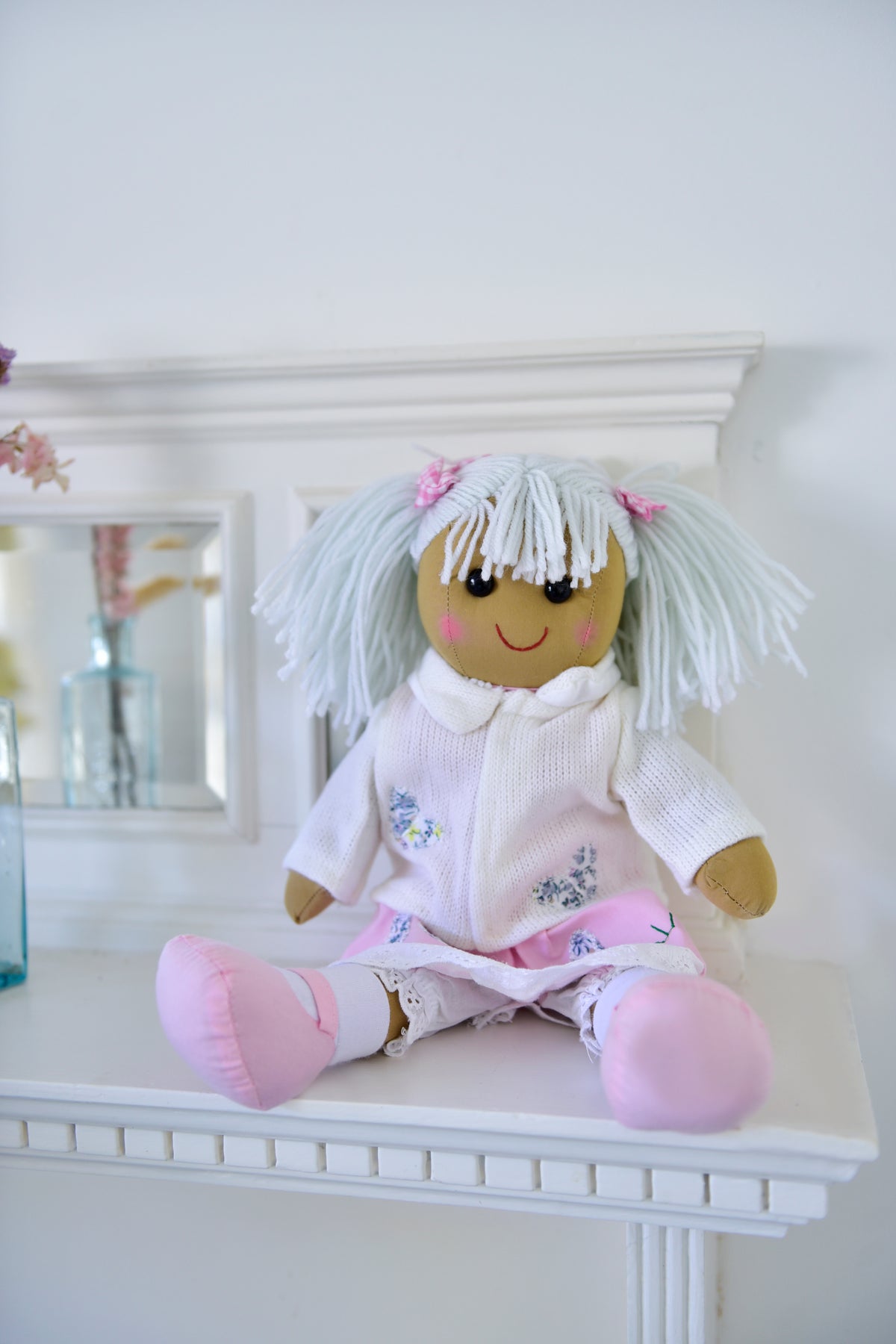 Rag Doll with Knitted Cardigan - 40cm