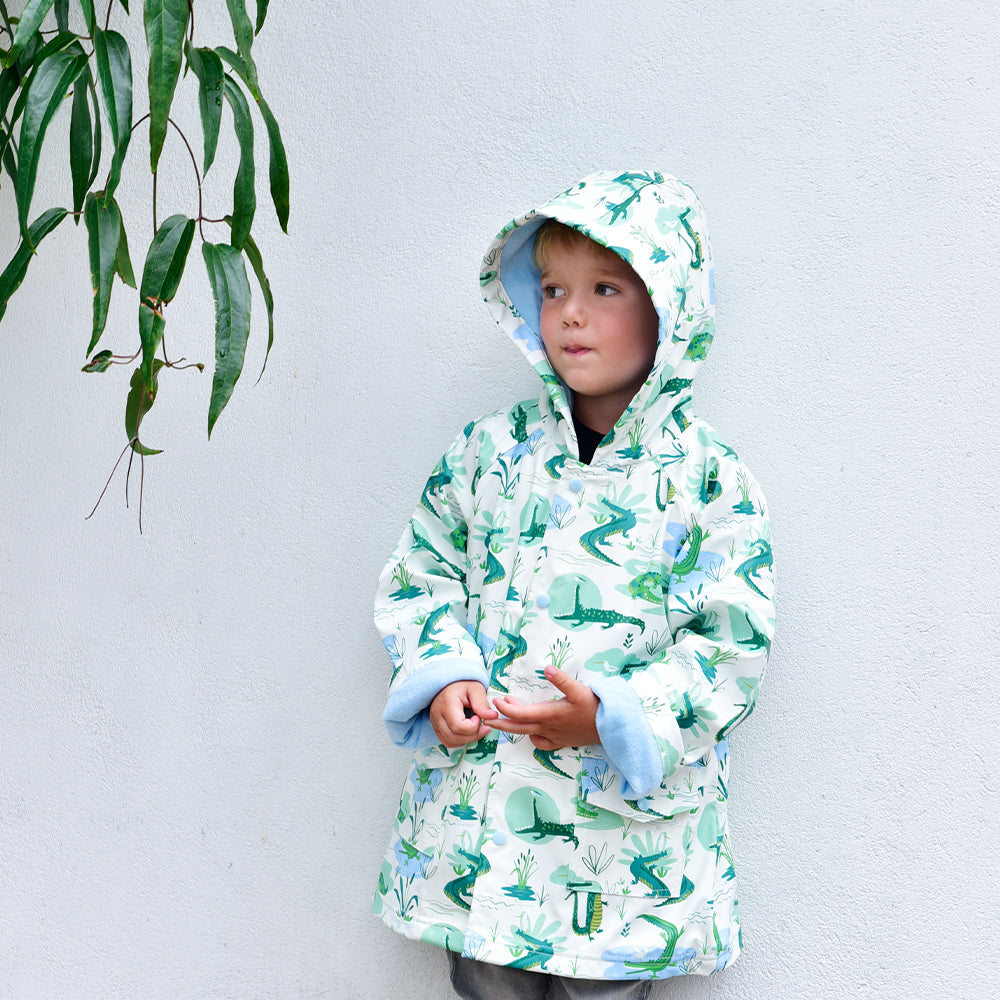 Crocodile Print Raincoat