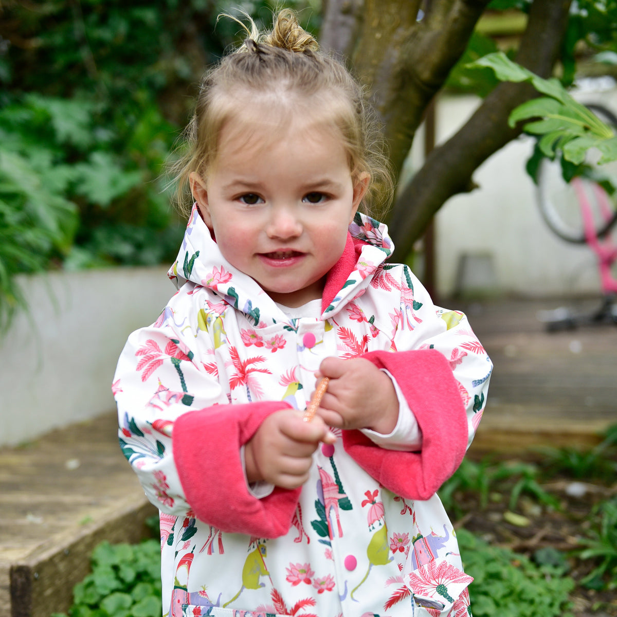 Sultan’s Garden Print Raincoat