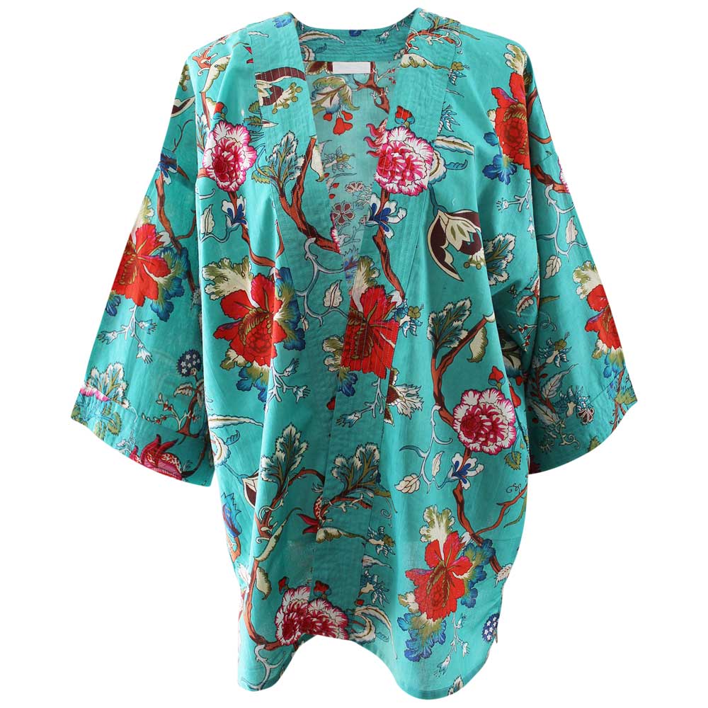 Teal Exotic Summer Jacket