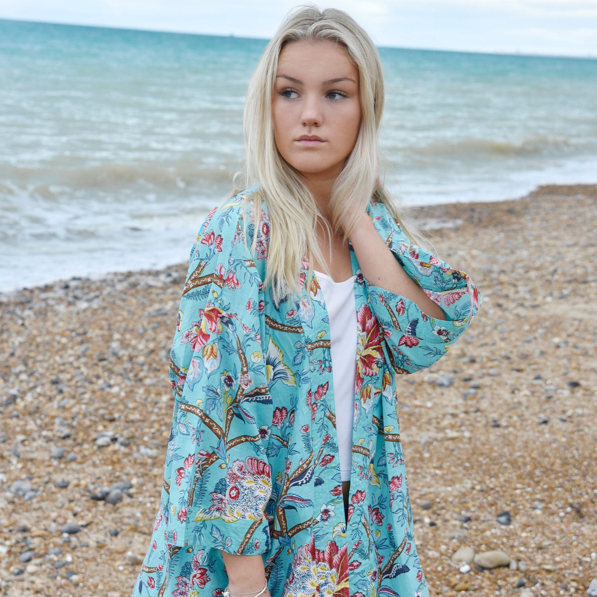 Blue Orchid Dressing Gown