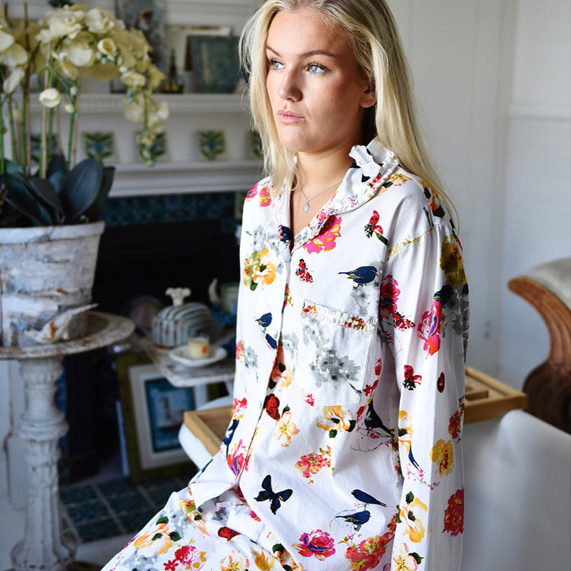 Ladies Secret Garden Print Pyjamas