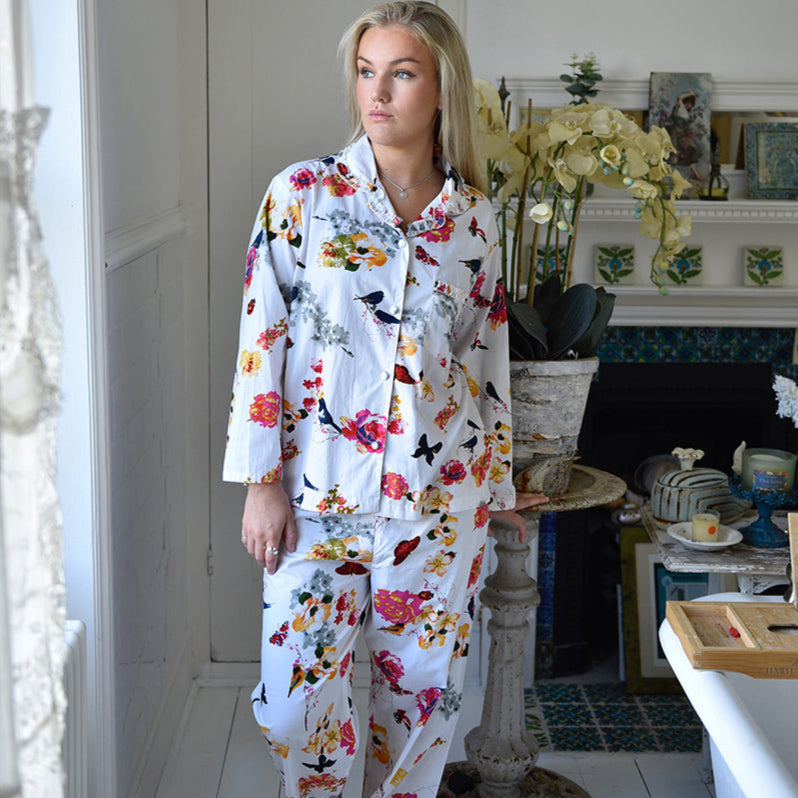 Ladies Secret Garden Print Pyjamas