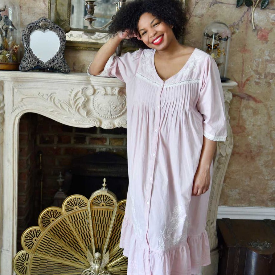 Night Wear Victorian Style Pyjamas Vintage Velvet Long Night Dress
