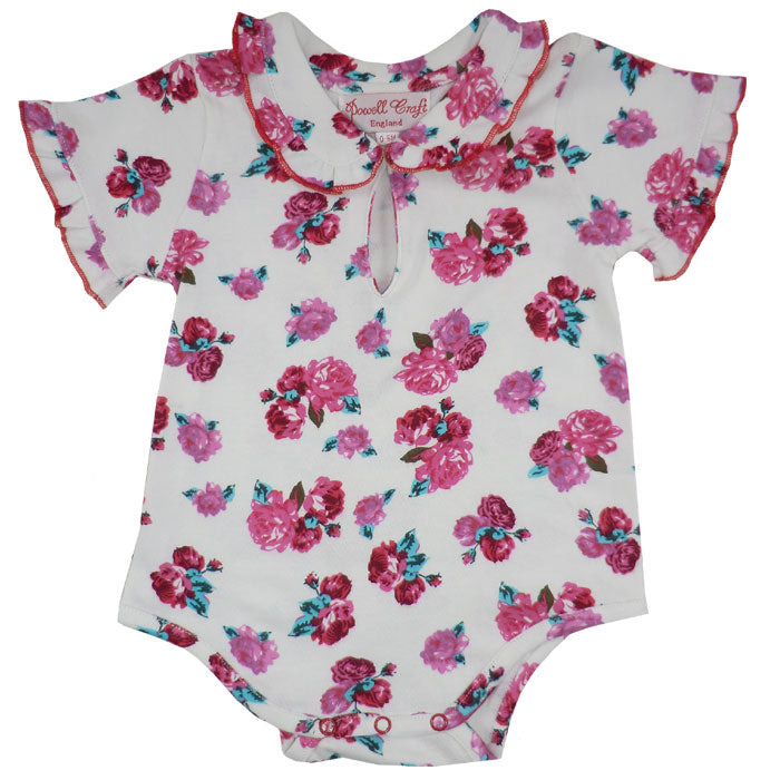 Red Rose Baby Grow
