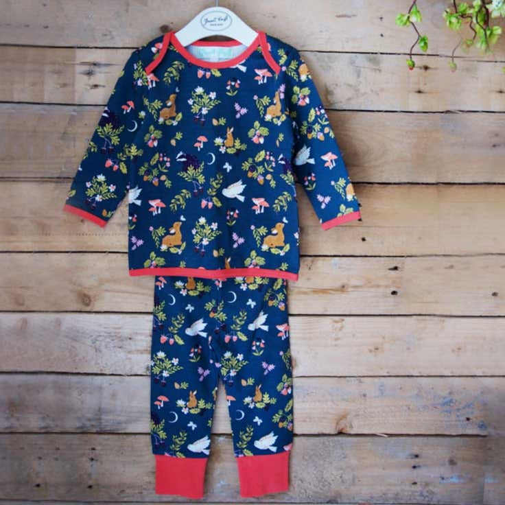 loto censura Fiesta Pijama y gorro de jersey de algodón del Bosque Encantado
