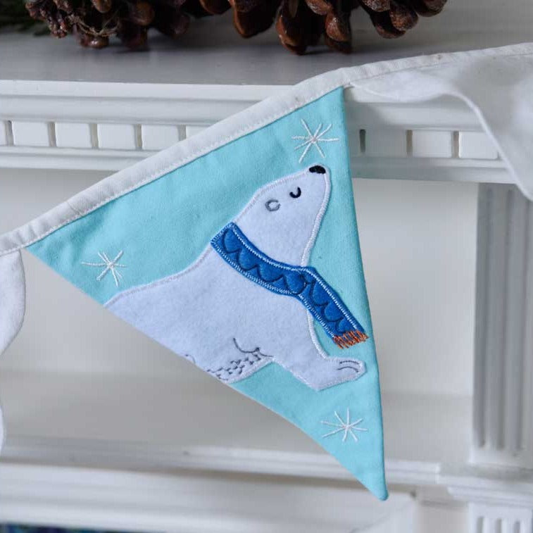 Polar Embroidered Bunting