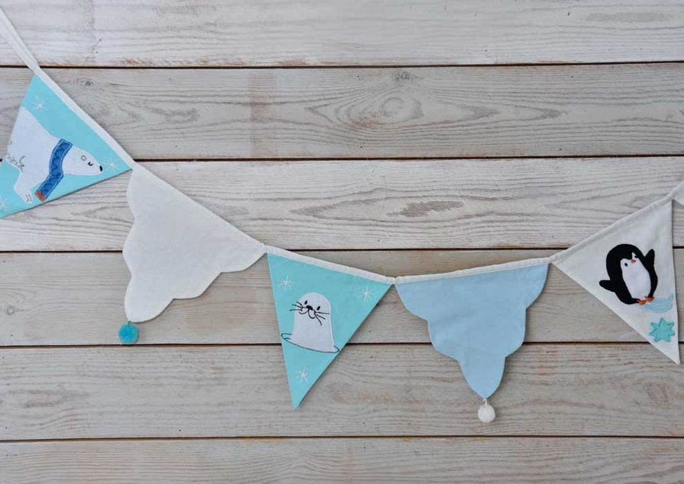 Polar Embroidered Bunting