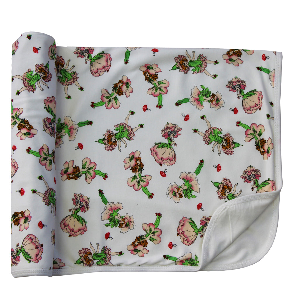 Soft Garden Fairy Baby Blanket