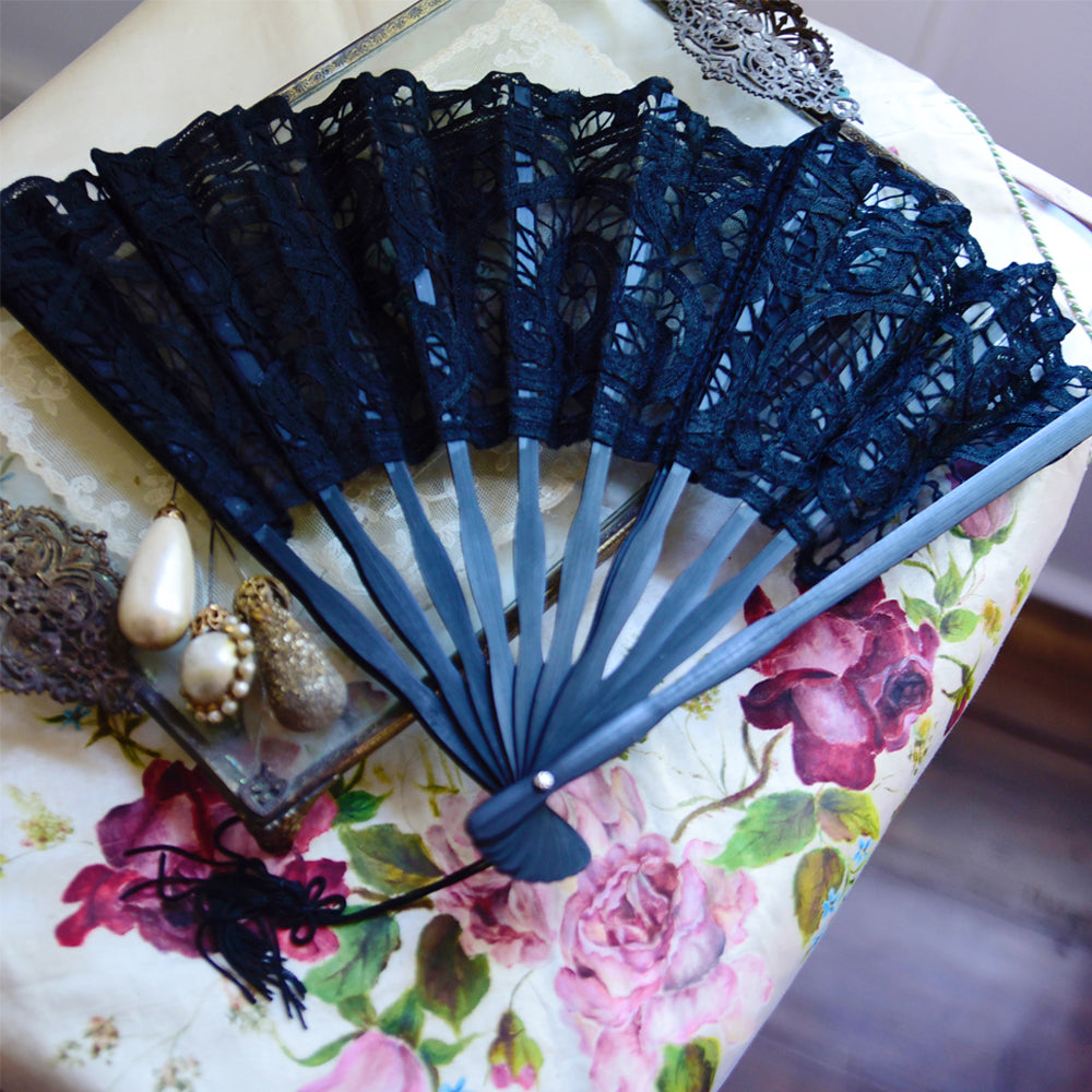 Black Lace Fan
