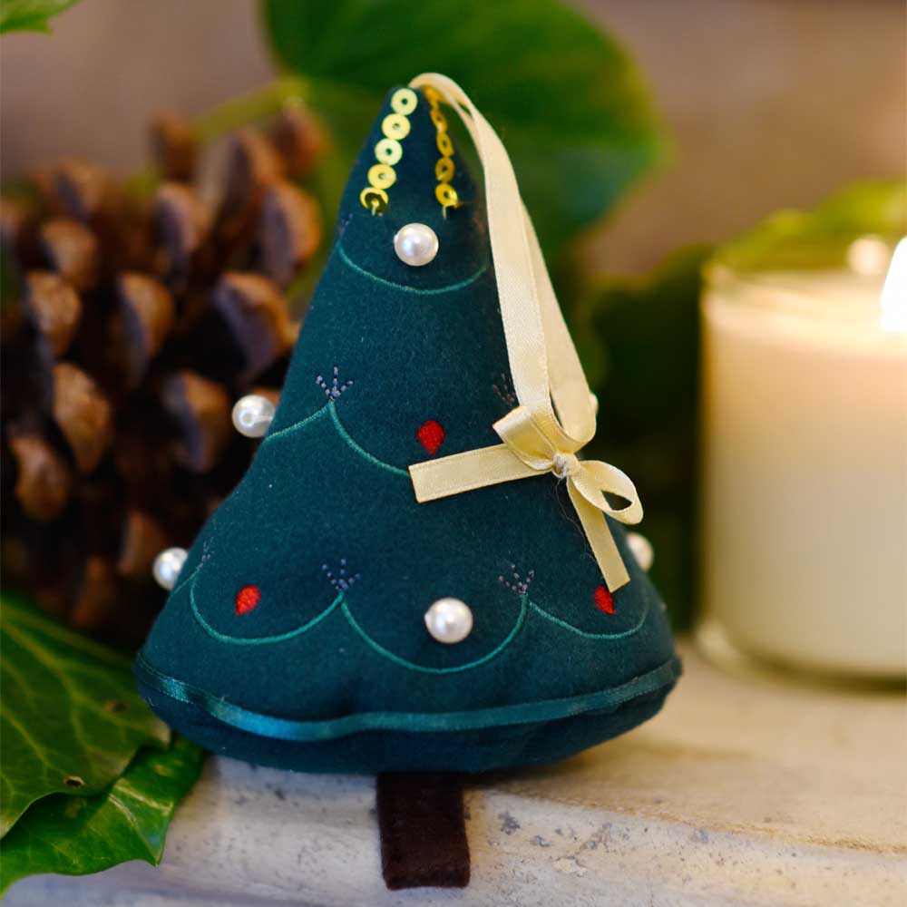 Christmas Tree Hanging Decoration Lavender Filled
