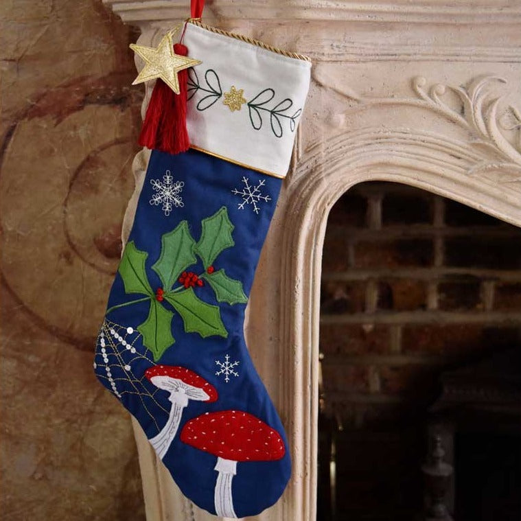 Toadstool Christmas Stocking