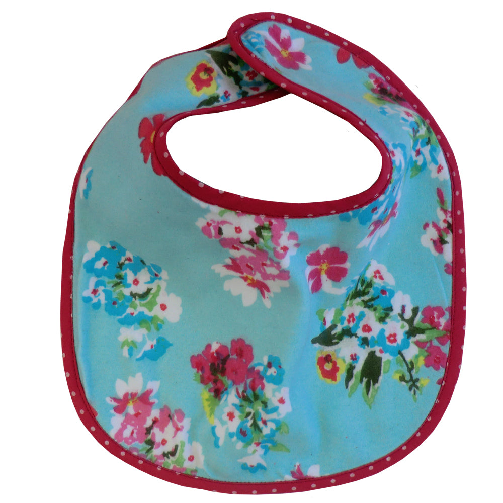 Blue Floral Bib