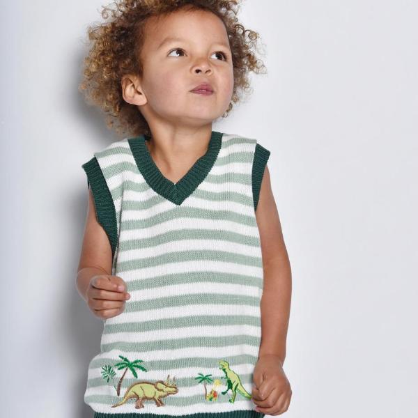 Dinosaur Knitted Tank Top