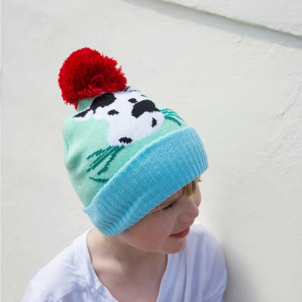 Gorro de punto de granja