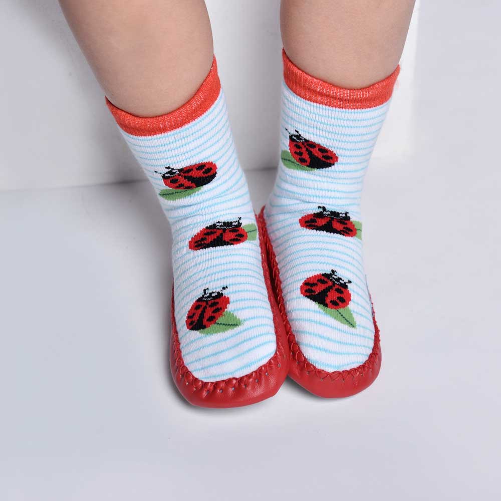 Ladybird Moccasin Slippers