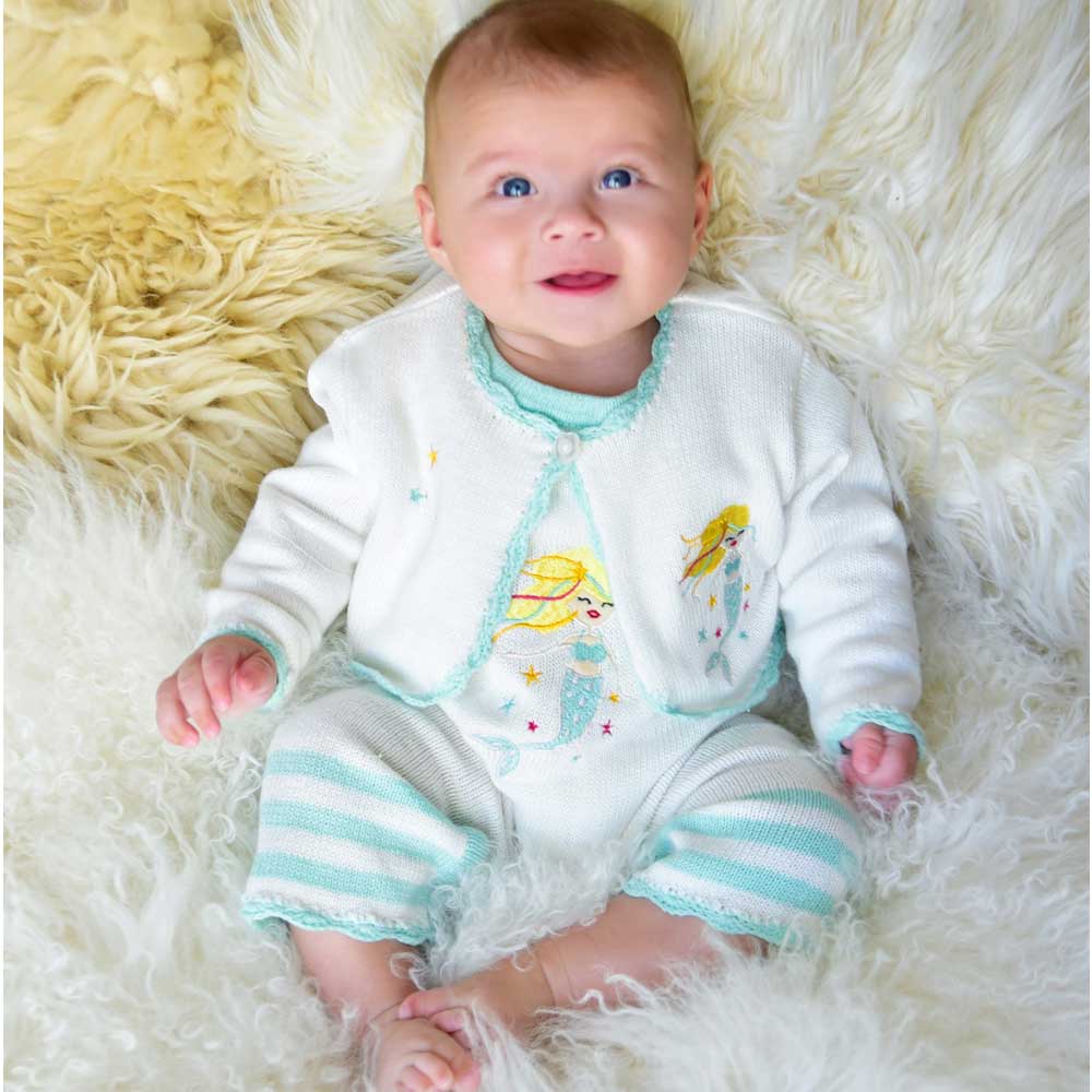 Mermaid Knitted Baby Bolero