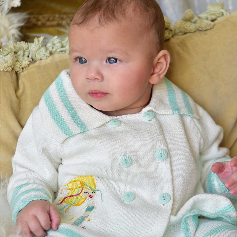 Mermaid Knitted Pram Coat