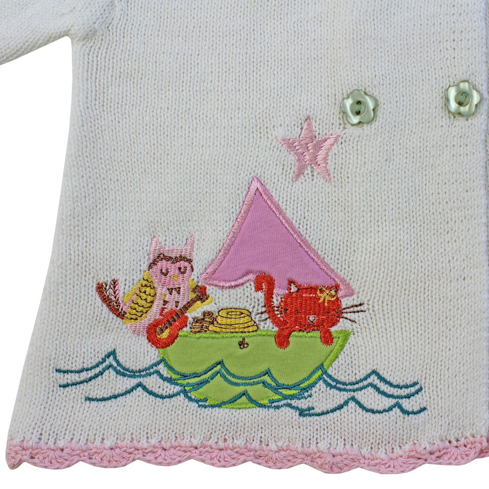 Owl and the Pussycat Knitted Pram Coat