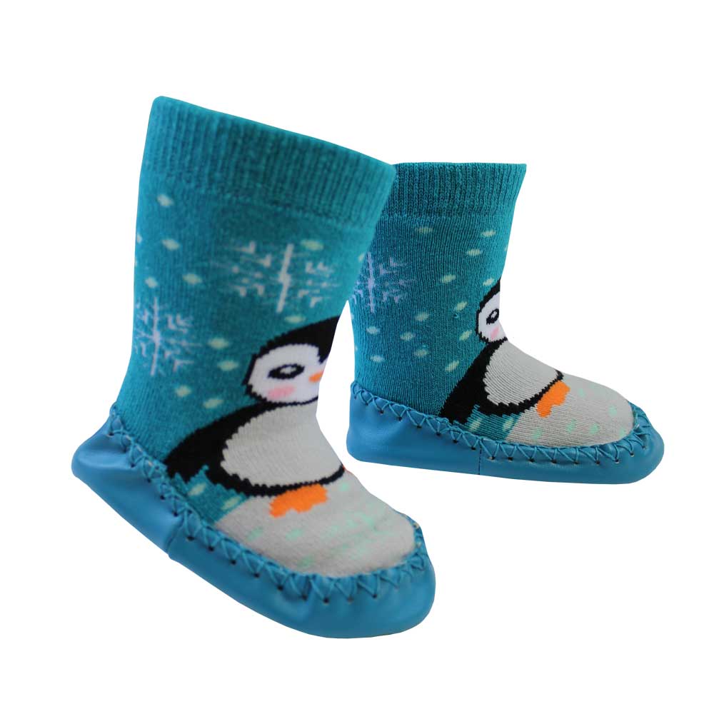 Penguin Moccasin Slippers