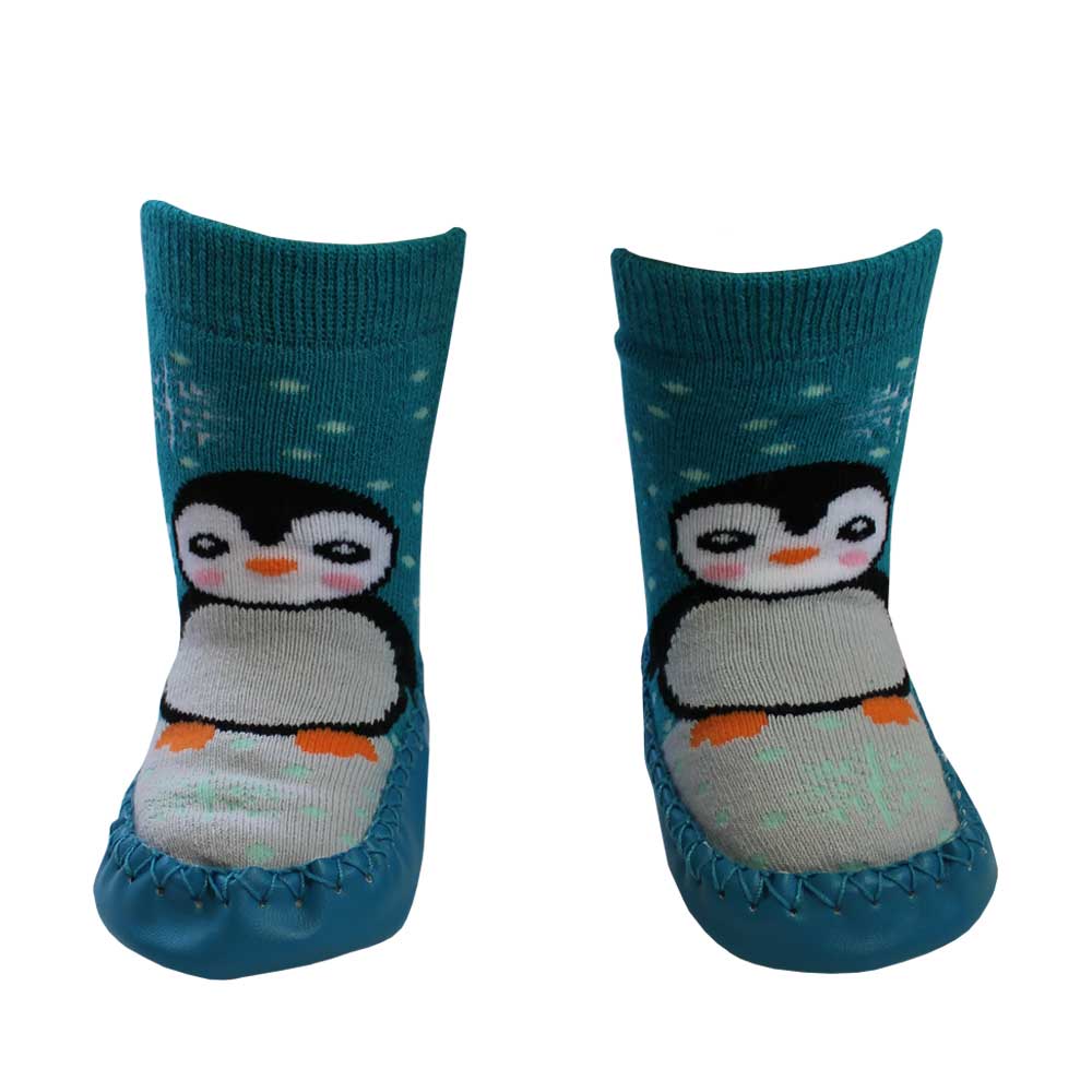 Penguin Moccasin Slippers