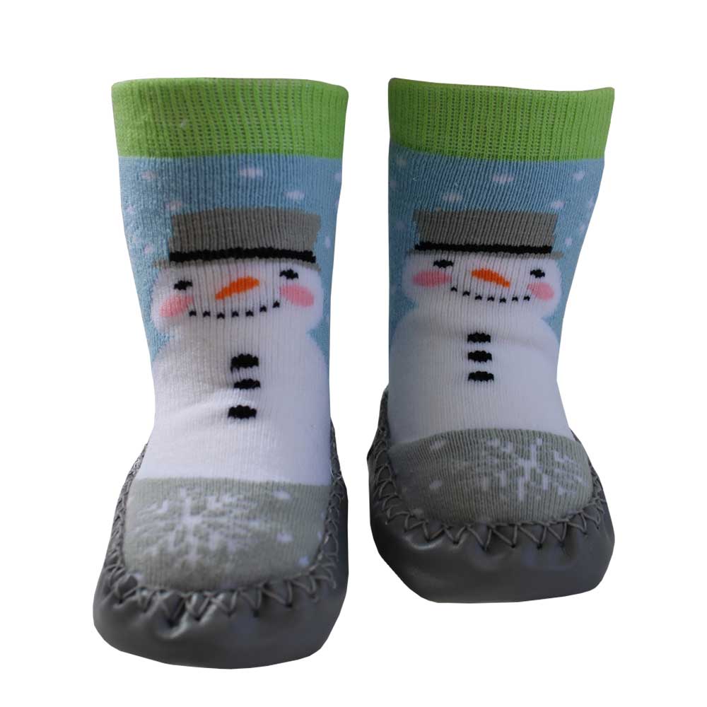 Snowman Moccasin Slippers