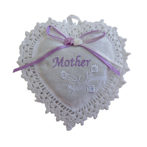 Pack of 3 'Mother' Heart Sachets