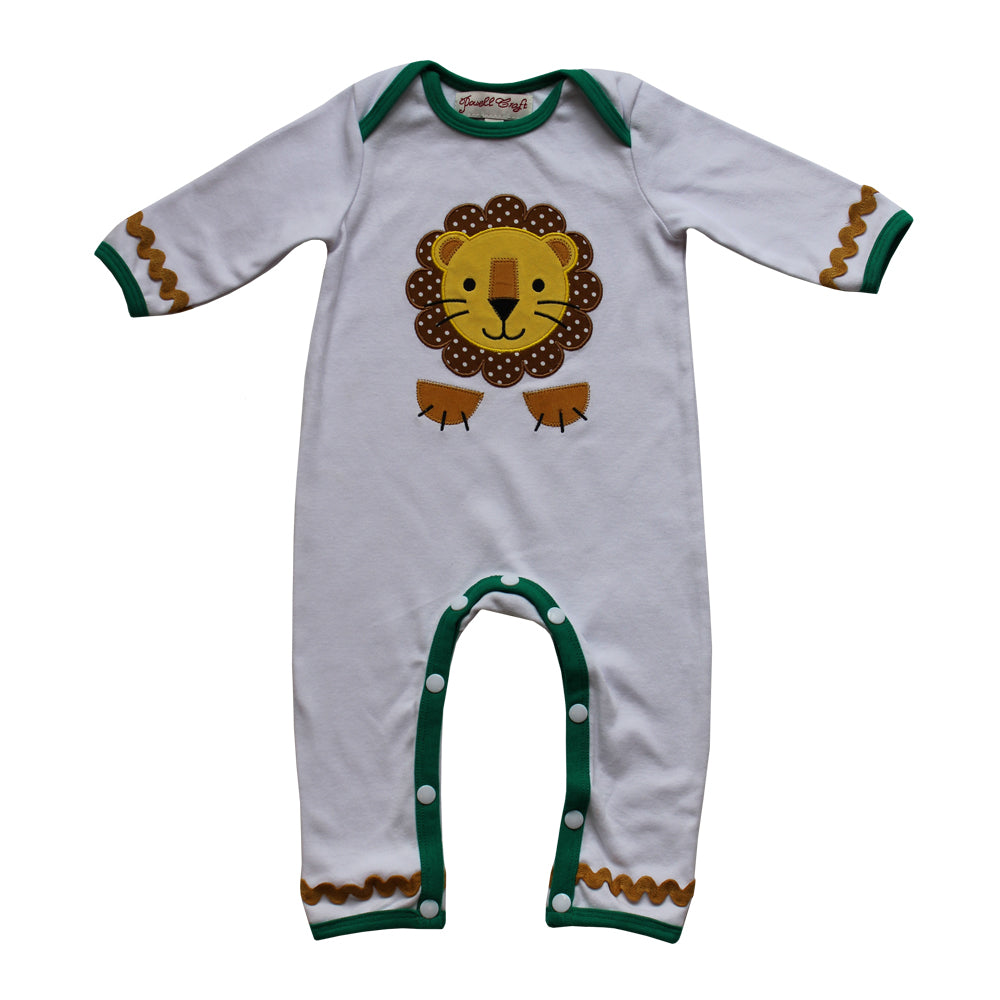 Lion Embroidered Jumpsuit