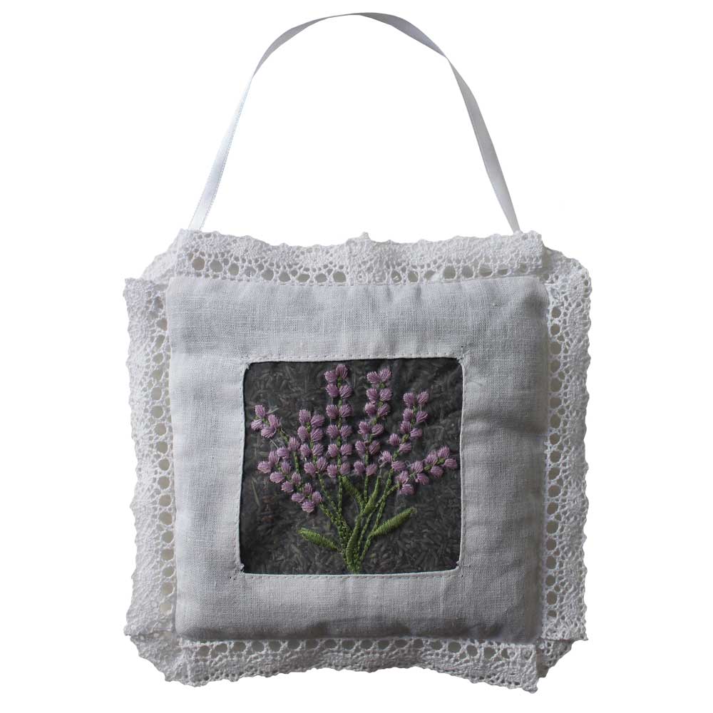 Square Lavender Sachet with Voile Centre