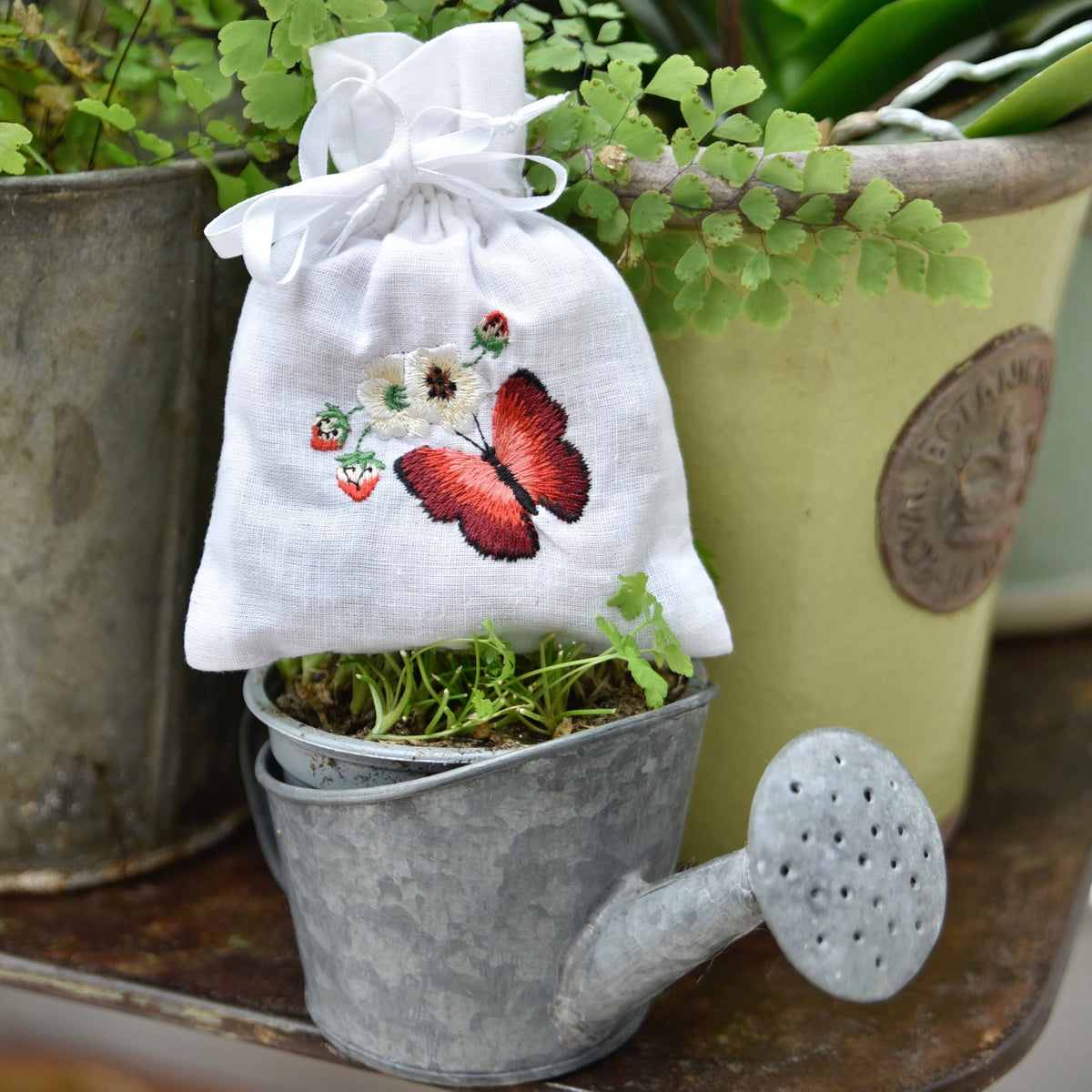 Pack of 3 Red Butterfly Lavender Sachet