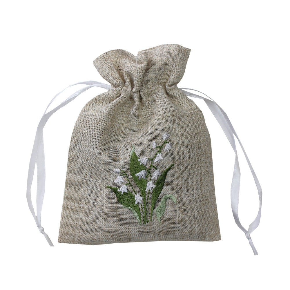 Pack of 3 Lily of the Valley Linen Lavender Sachet