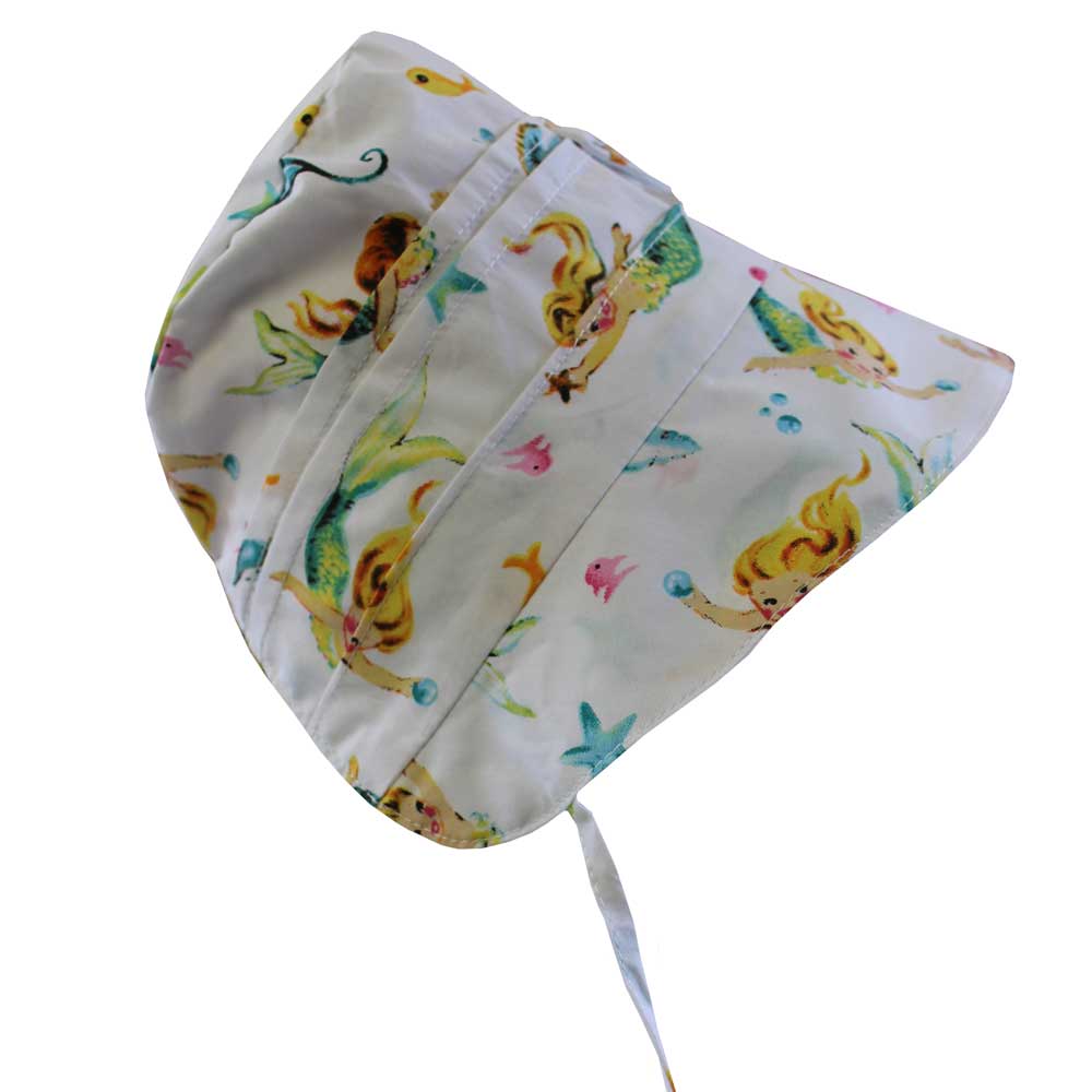 Mermaid Print Baby Bonnet